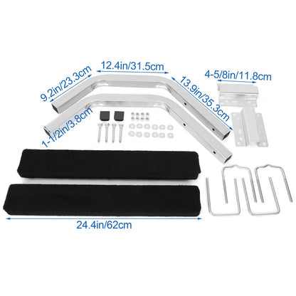 Solidspare Fits Ski Boat Fishing Boat Universal 24.4" Pontoon Boat Trailer Bunk Board Guide
