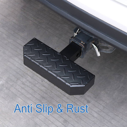 Solidspare Universal Hitch Climber Step Towing Bumper Guard Anti-Rust For 2" Cars Truck SUV