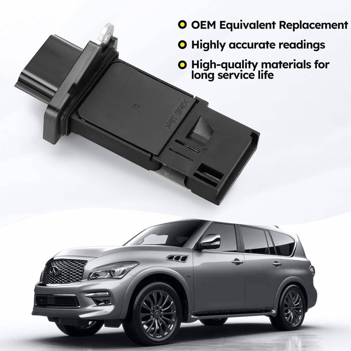 Solidspare Mass Air Flow Meter Sensor MAF For 2005-2015 Nissan Frontier 2.5L L4 22680-7S000