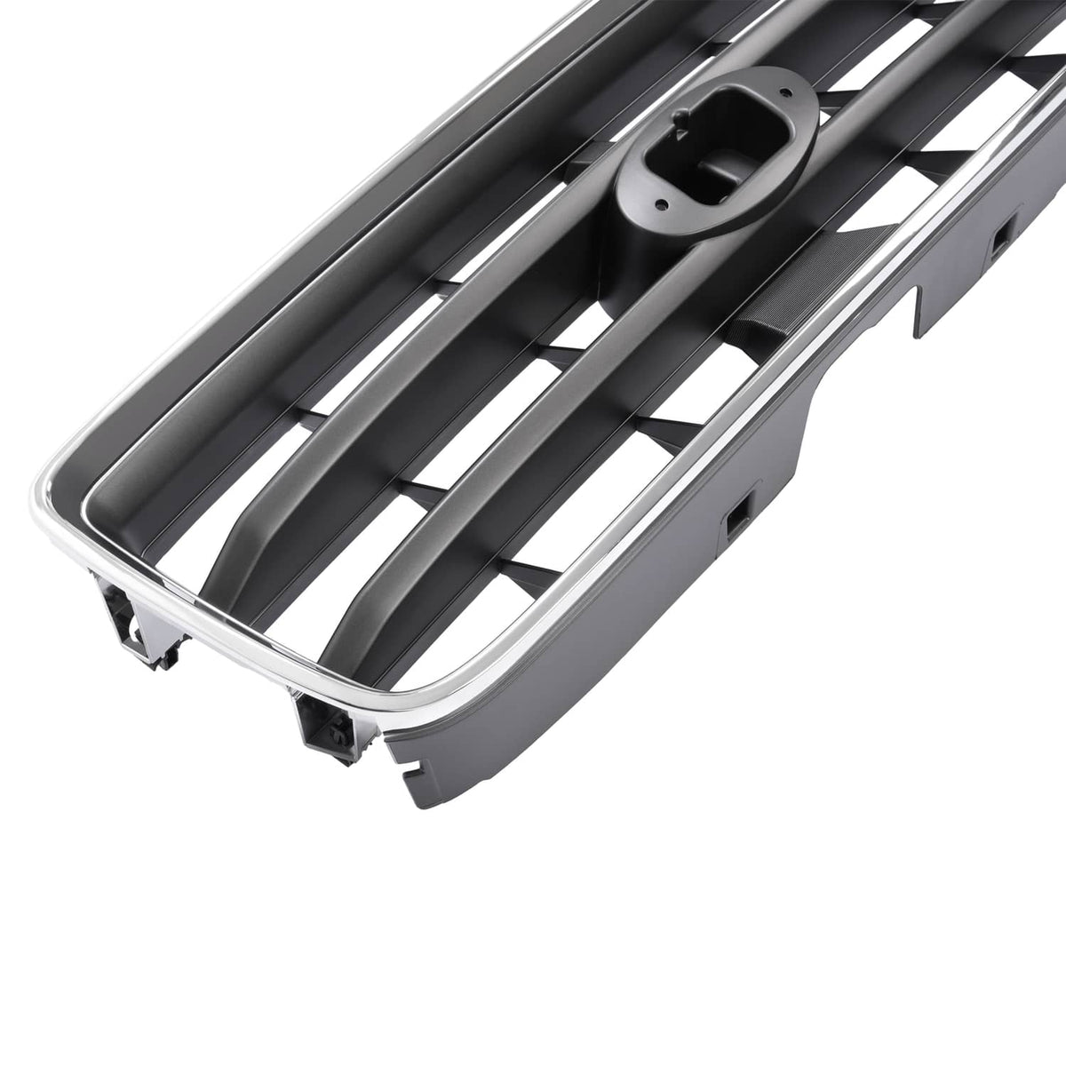 Solid Spare For Subaru Forester 2003-2005 Front Chrome Shell w/ Gray Insert Grille Grill