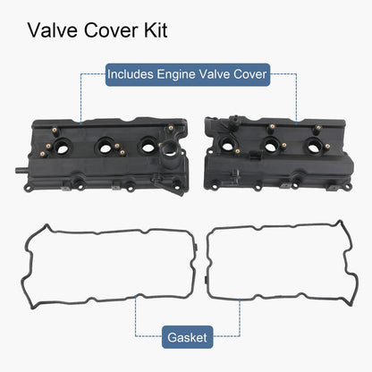 Solidspare Engine Valve Covers  Left & Right for 2003-06 Nissan 350Z /03-06 G35 V6 3.5L NEW