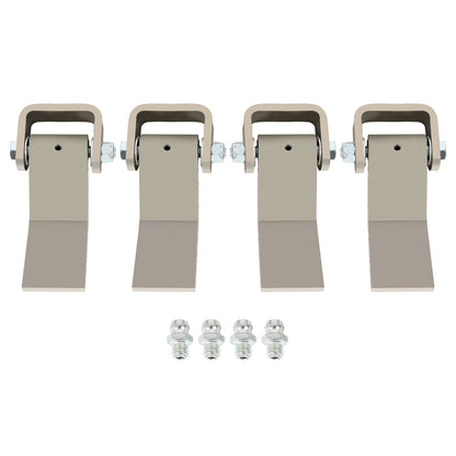 Solid Spare 4 Strap Style Long Leaf Steel Weld On Dump Trailer Door Hinge Greaseable Cargo