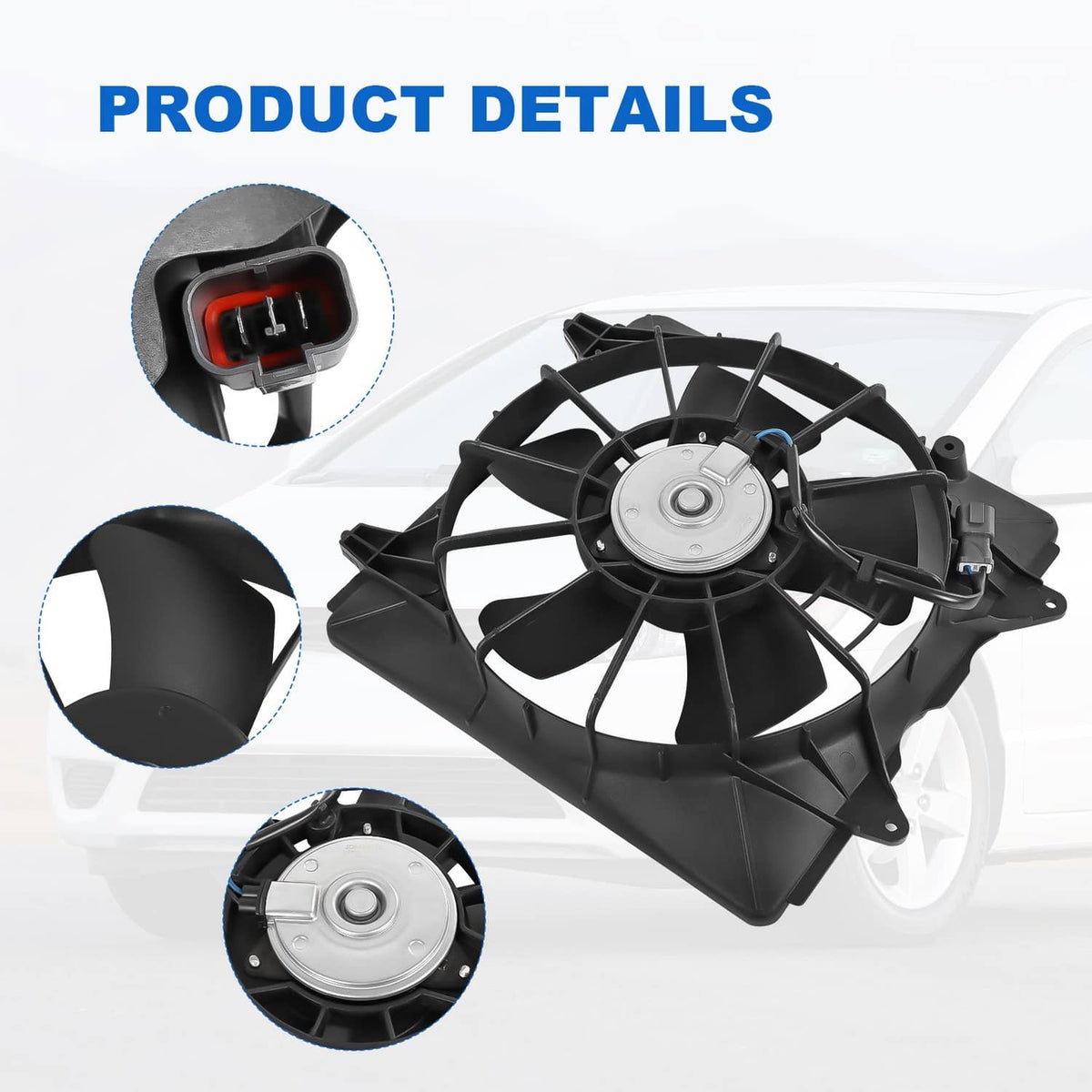Solidspare 620-253 Radiator Cooling Fan Assembly Driver Side For Honda Civic 1.8L 2006-2011