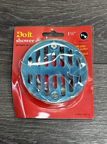 Do it Best 1-1/2 " In Shower Drain with 3-1/2 In. Stainless Steel Strainer