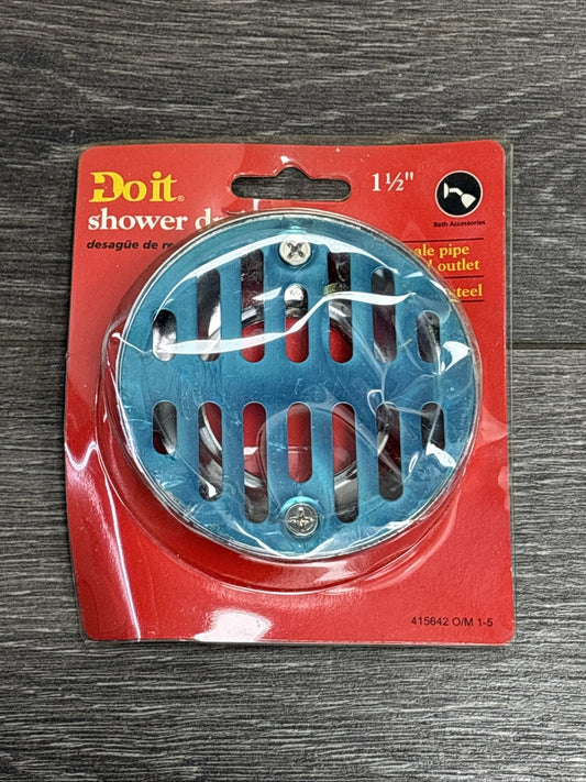 Solid Spare Do it Best 1-1/2 " In Shower Drain with 3-1/2 In. Stainless Steel Strainer