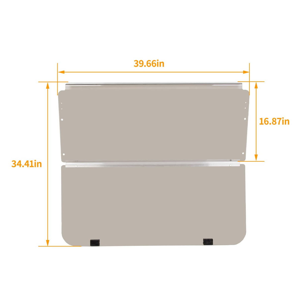Solidspare For Club Car DS 1982-2000.5 Folding Golf Cart Tinted Windshield Windscreen