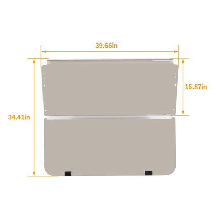 Solidspare For Club Car DS 1982-2000.5 Folding Golf Cart Tinted Windshield Windscreen