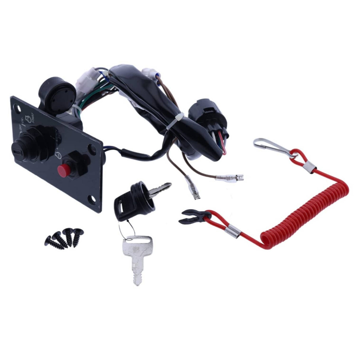 Solid Spare Outboard Single Ignition Key Switch Panel For Suzuki Outboard Engine 37100-96J24