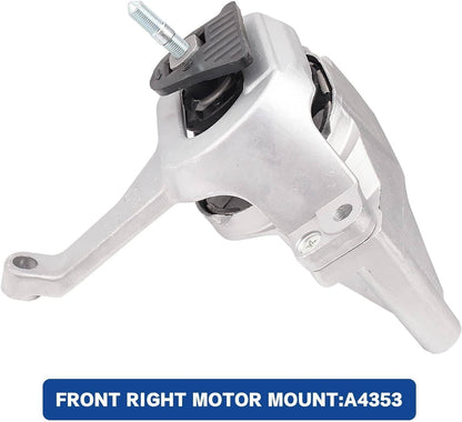 Solidspare Engine Motor Transmission Mount Kit For Nissan Altima 2007-2015 L4 2.5L Auto CVT