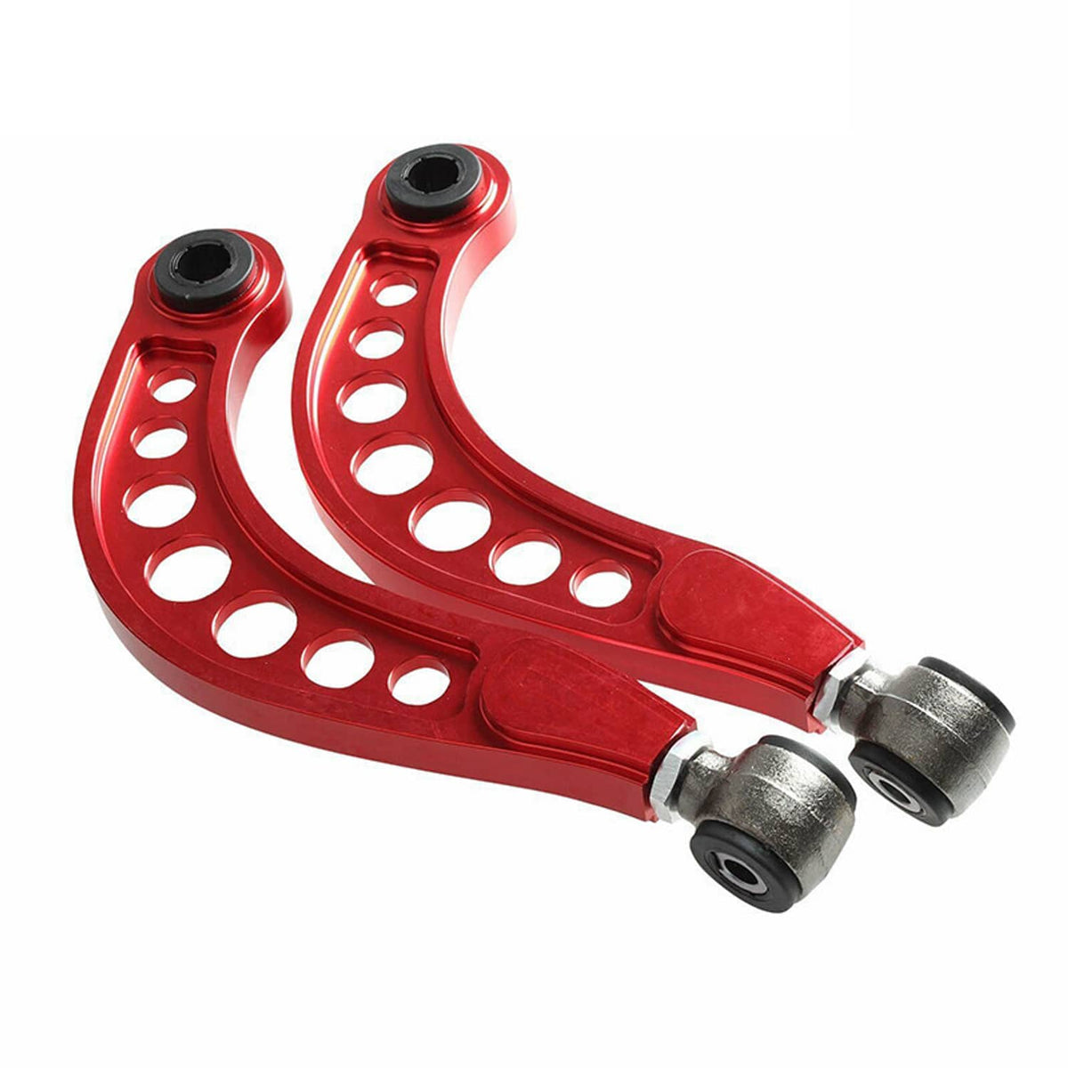 Solidspare Adjustable Rear Upper Camber Control Arms Kit for 2006-2015 Honda Civic 1.8 Red