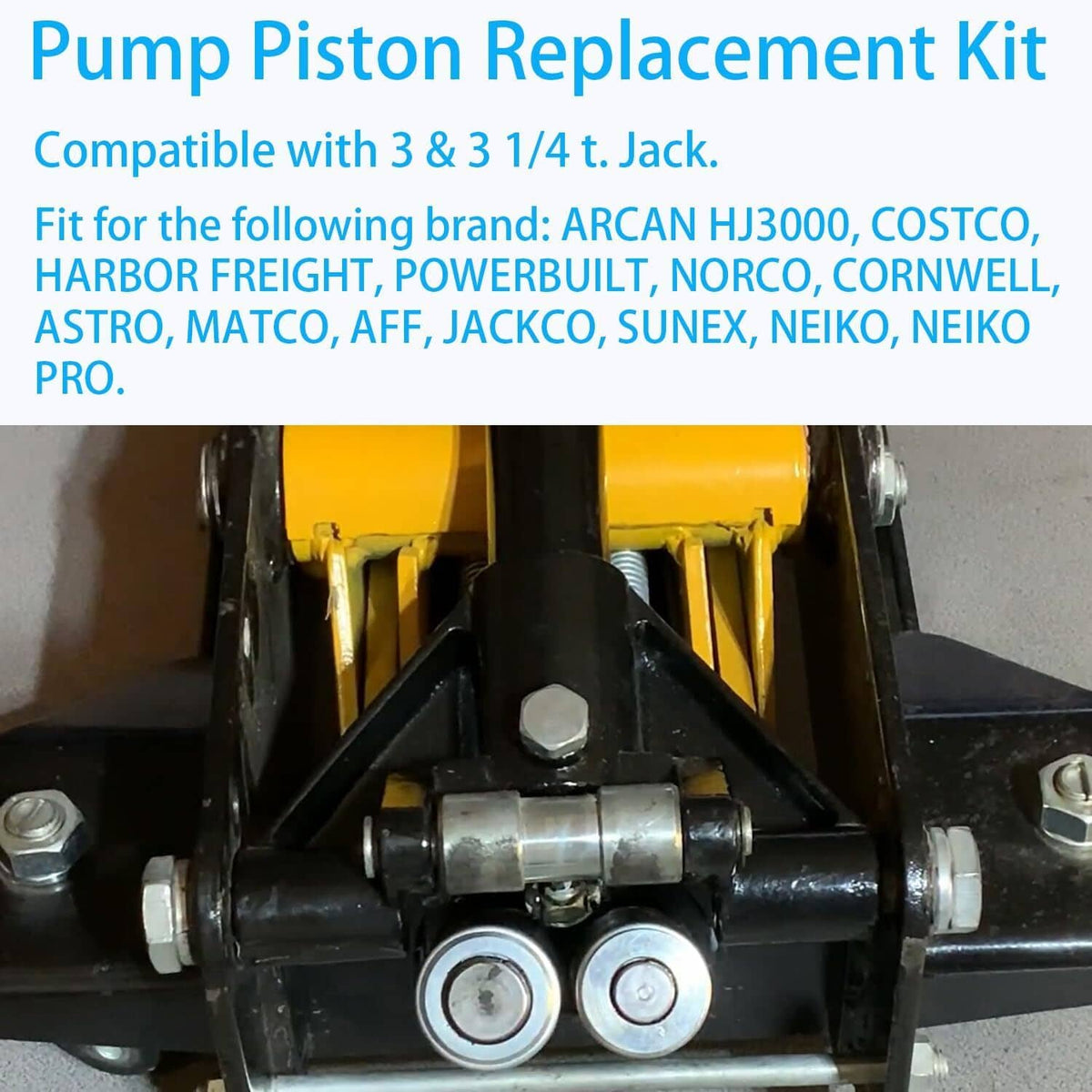 Solid Spare Floor Jack Low Side Pump Piston Kit for Harbor Freight / Costco / Arcan / Matco