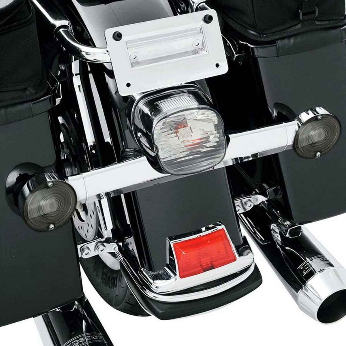 Solidspare 4x Smoked Turn Signal Light Lens Cover For Harley Electra Glide FLHTC 1986-2005