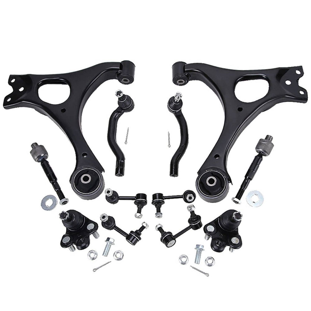 Solidspare Front Suspension Kit Lower Control Arms For 2006-2011 Honda Civic 1.8L 1799CC