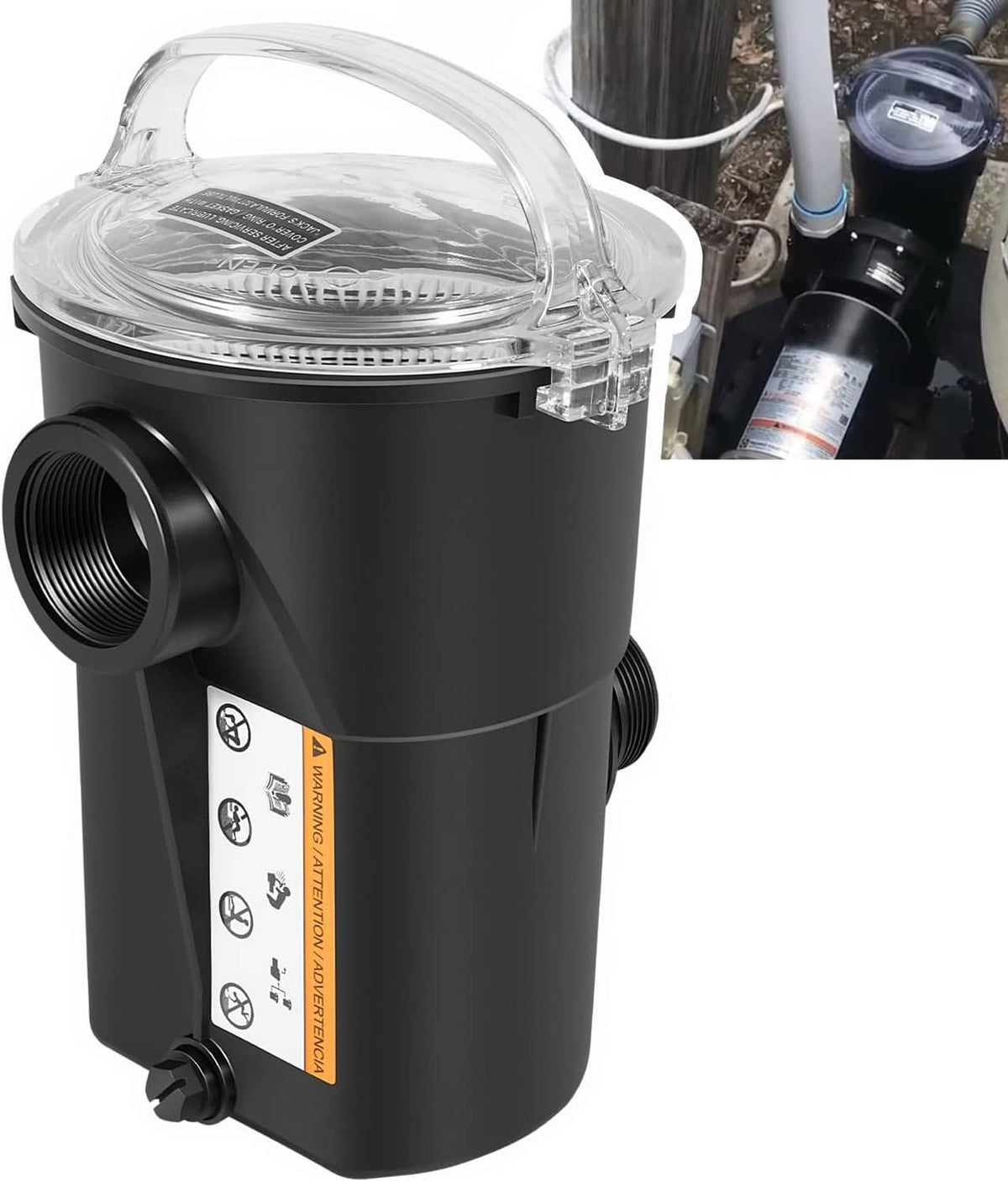 Solid Spare for Hayward SP1516 PowerFlo LX Pump Strainer Housing with Lip, Basket and o-Ring