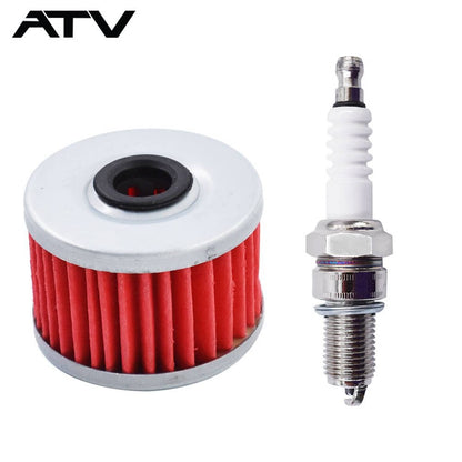 Solidspare Air Oil Filter Spark Plug Tune Up Kit For Honda FourTrax 300 TRX300 1988-2000