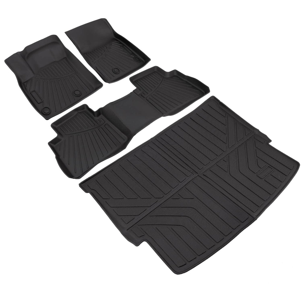 Solidspare Full Set Floor Mats + Cargo Liner for Nissan Rogue 2021-2025 TPE All Weather