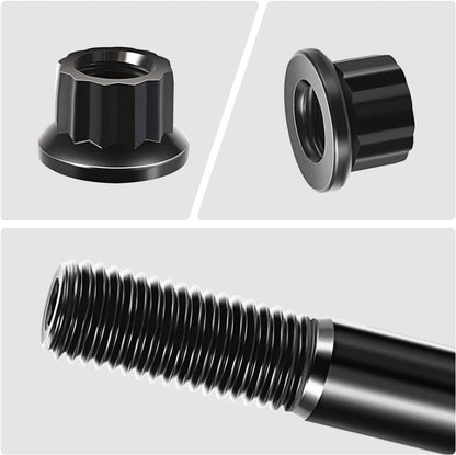 Solidspare Black Head Studs Bolts Kit For 2004-2020 Chevy GM 4.8L 5.3L 5.7L 6.0L 6.2L 7.0L