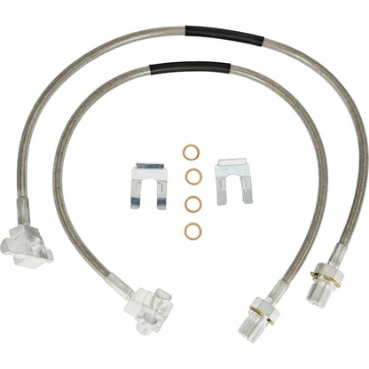 Solid Spare 2X Front Extended Brake Line 89340S for GMC C15 C25 K15 K25 Suburban 1971-1991