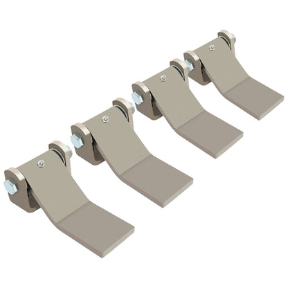 Solid Spare 4 Strap Style Long Leaf Steel Weld On Dump Trailer Door Hinge Greaseable Cargo