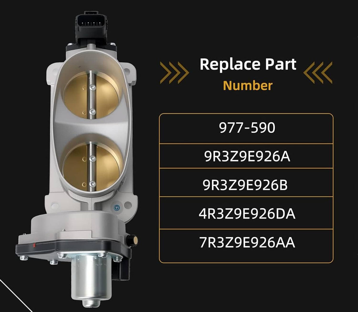 Solidspare Throttle Body 977-590 for 2005-2010 Ford Mustang V8 4.6L 4R3Z9E926DA 7R3Z9E926AA