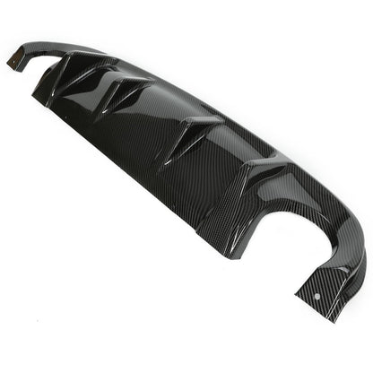 Solid Spare Rear Lip For 2014-2017 Infiniti Q50 Bumper Diffuser Wing Carbon Fiber Style