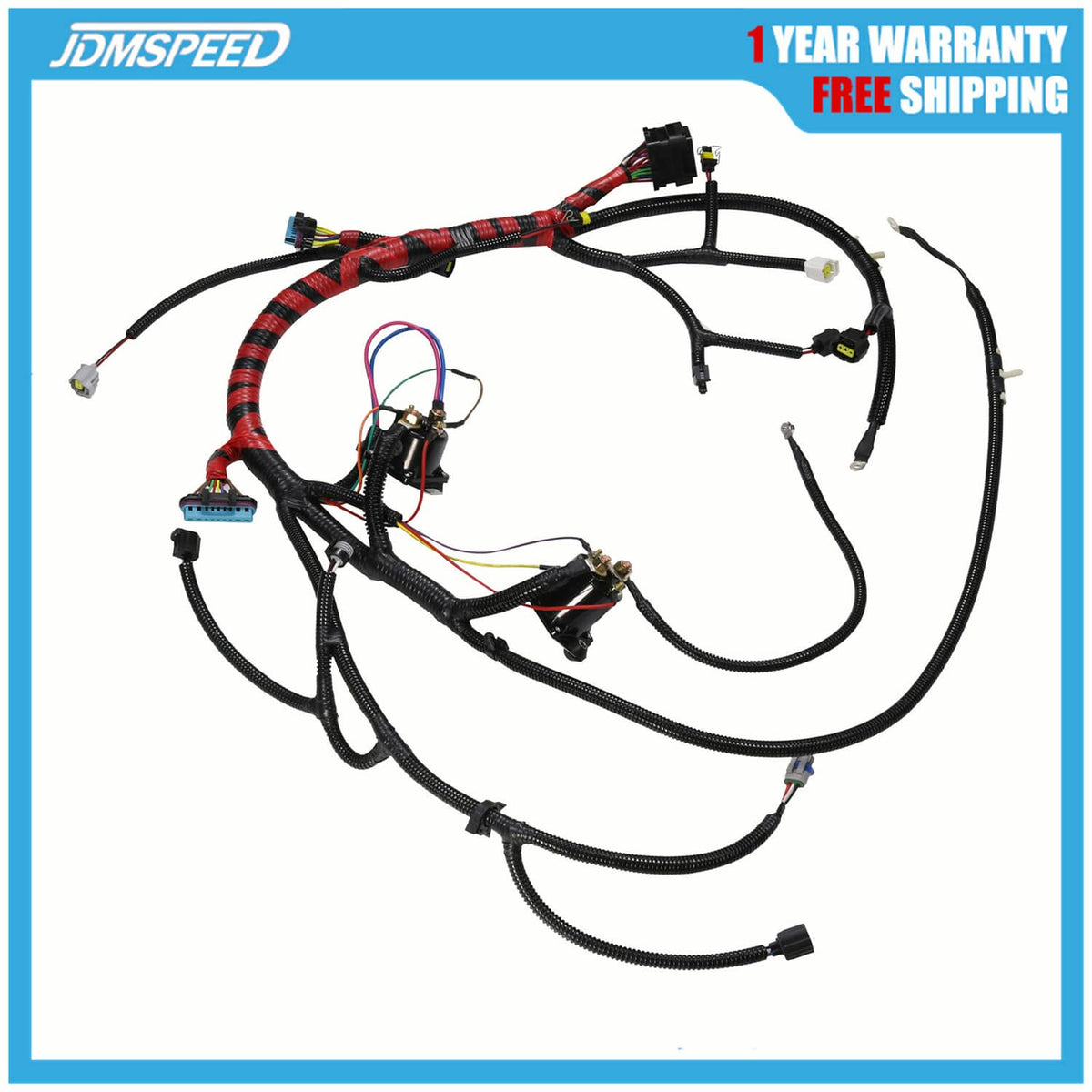 Solidspare Engine Wiring Harness W/O Calif For 99-01 F350 F250 Powerstroke Diesel Auto 7.3L