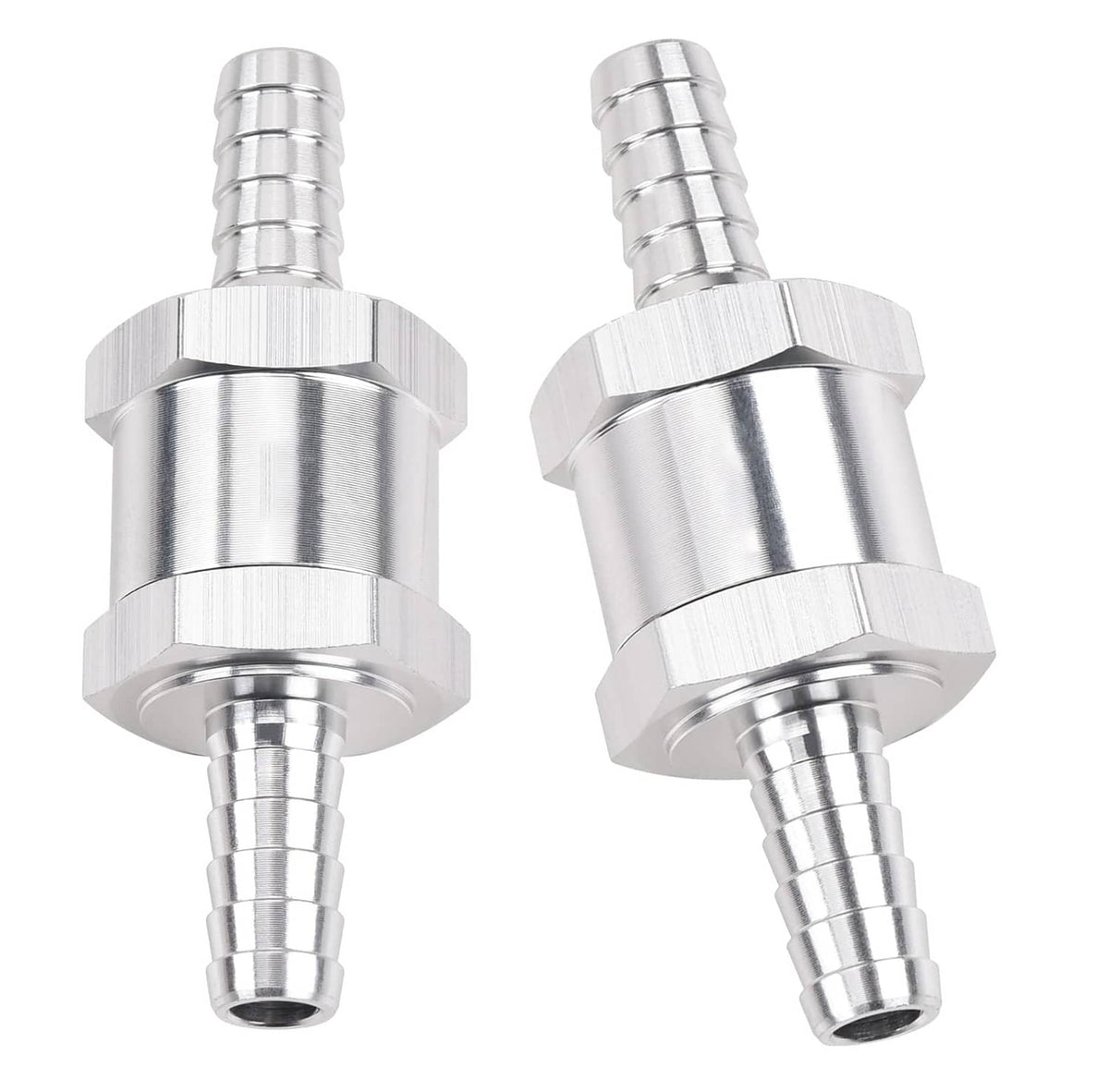 Solidspare 2Pcs 5/16" 8mm Fuel Line One Way Non Return Check Valve Petrol Diesel Oil Water