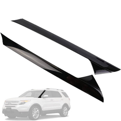 Solidspare Windshield Outer Trim Pillar Molding RH+LH Side Fit For 2011-2019 Ford Explorer