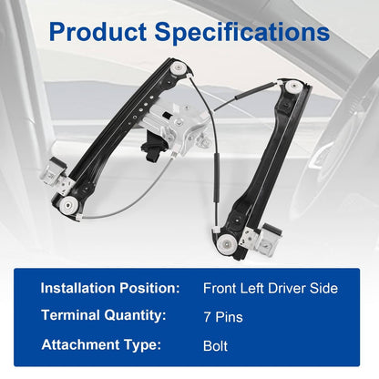 Solidspare Driver Front Side Window Regulator w/ Motor 748-974 For Chevy Cruze 2011-2015