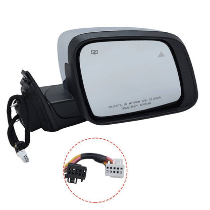 Solidspare Left Side Manual Fold Mirror Blind Spot For 11-22 Jeep Grand Cherokee 68236930AF