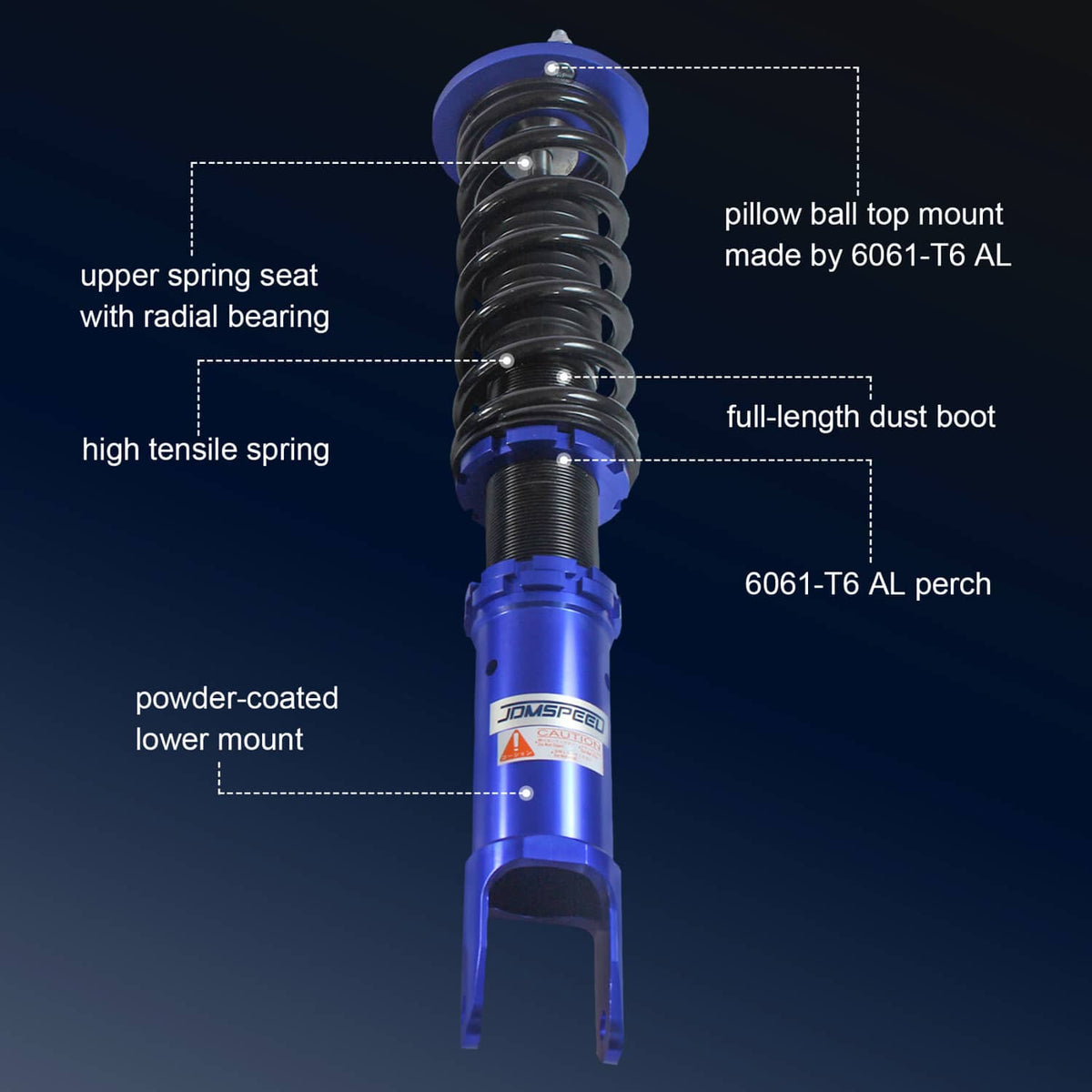 Solidspare Adjustable 4X Coilovers Struts Shocks Set For 08-12 Honda Accord 09-14 Acura TSX