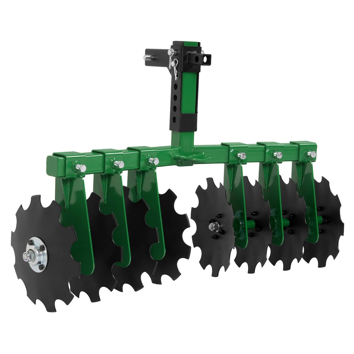 Solidspare Disc Harrow Plow 35" For ATVs UTVs Garden Tractors 2" Receiver Hitch W/ 8 Blades