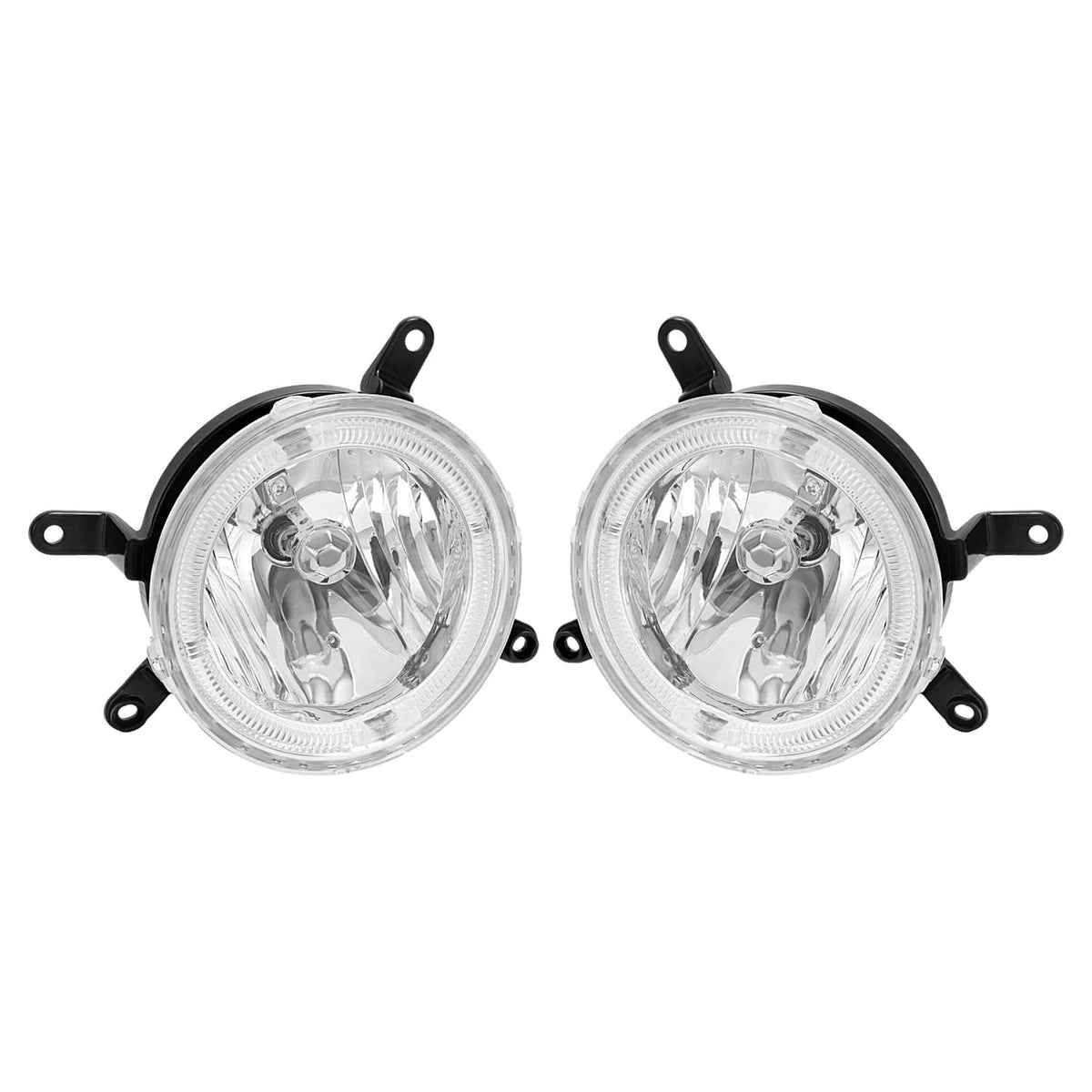 Solid Spare For Ford Mustang GT 2005-2009 Clear Halo Fog Lights Driving Bumper Lamps Pair