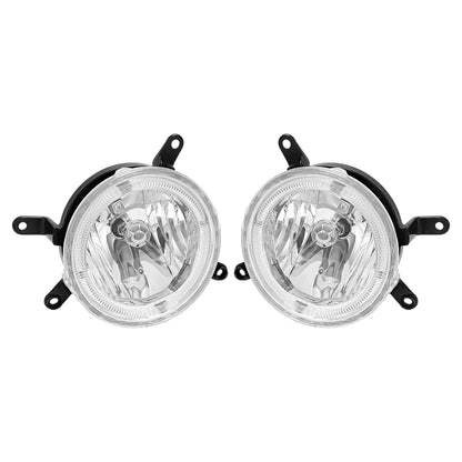 Solid Spare For Ford Mustang GT 2005-2009 Clear Halo Fog Lights Driving Bumper Lamps Pair