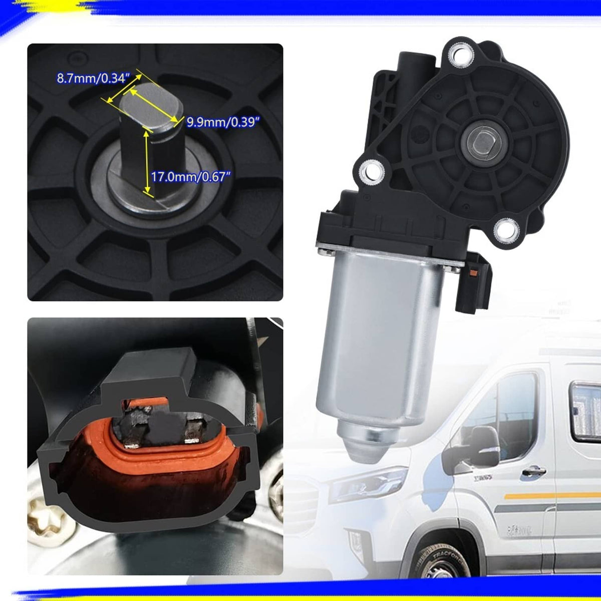 Solid Spare RV Entry Step Motor 214-1001 Fit For Kwikee 1101428 379147 LCI 366043 NEW