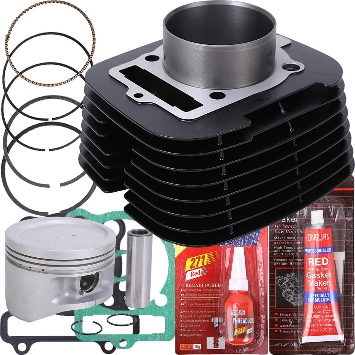 Solidspare Cylinder Piston Gasket Top End Kit For Yamaha Kodiak 400 93-99 Big Bear400 00-12