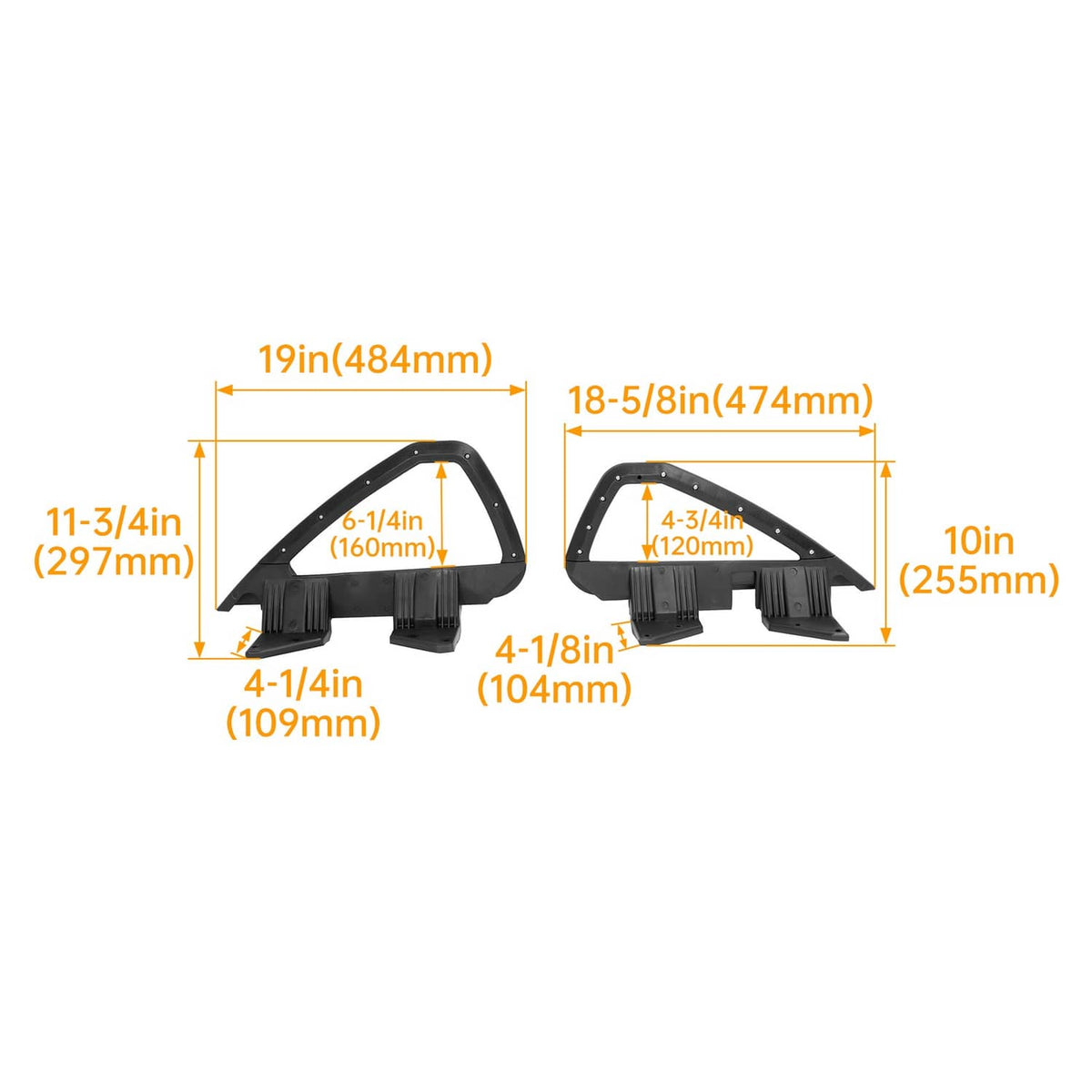 Solidspare For Club Car DS 2000-2008 Golf Cart Hip Restraint Driver Left&Right Seat Handles