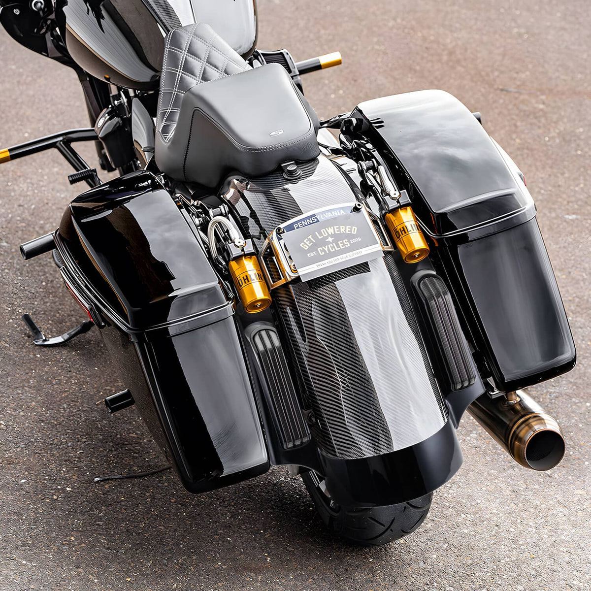 Solidspare ABS Rear Fender Fascia LED Running Light For Harley Electra Road Glide FLH 2014+