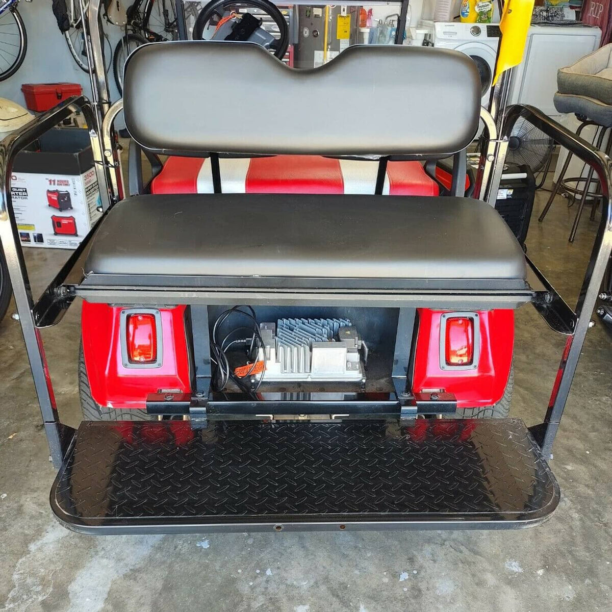 Solidspare For 2000-2013 Club Car DS Golf Cart Flip Folding Rear Seat Kit Back Seat