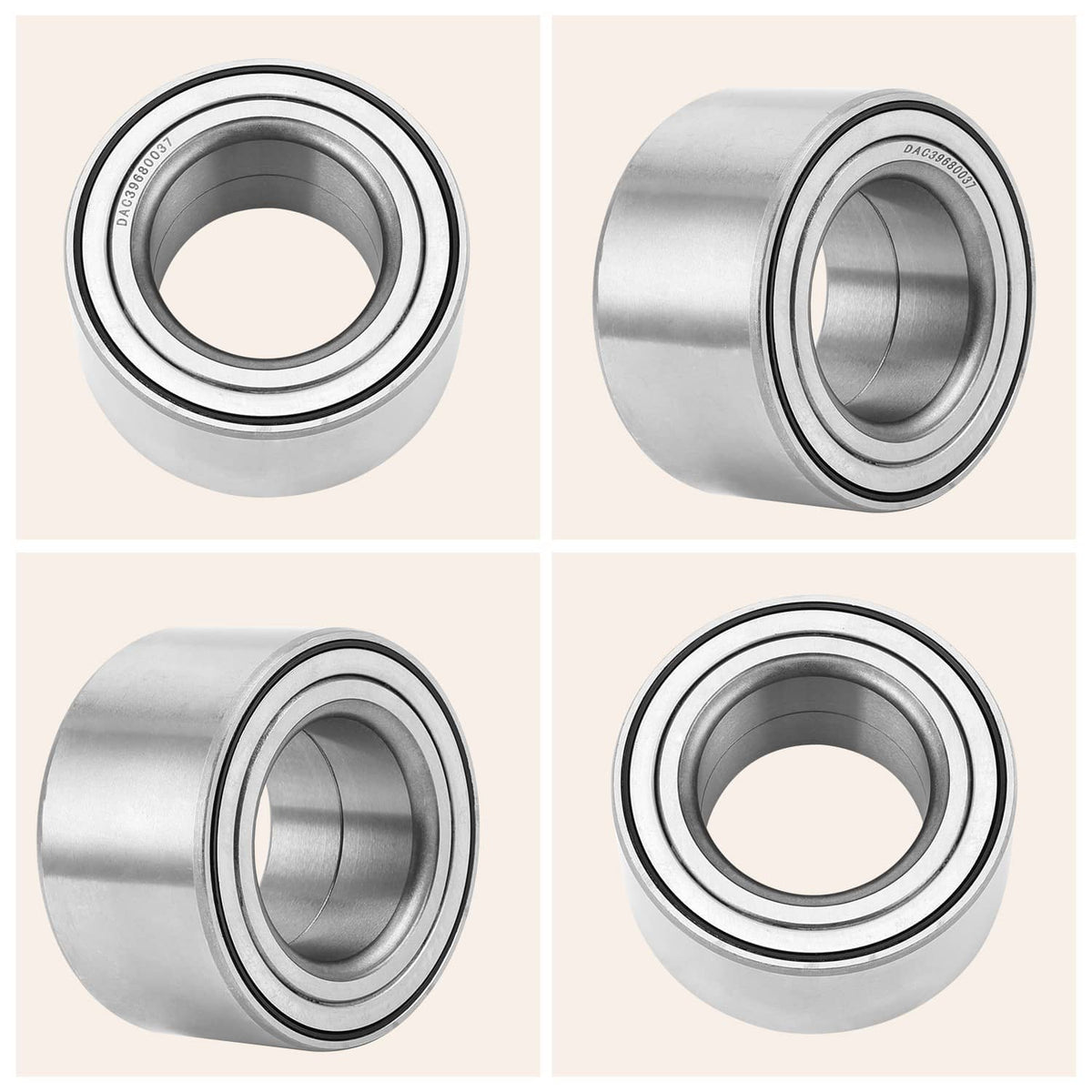 Solidspare New Front And Rear Wheel Bearing For Can-Am Maverick X3 Max 4x4 Turbo 2017-2023