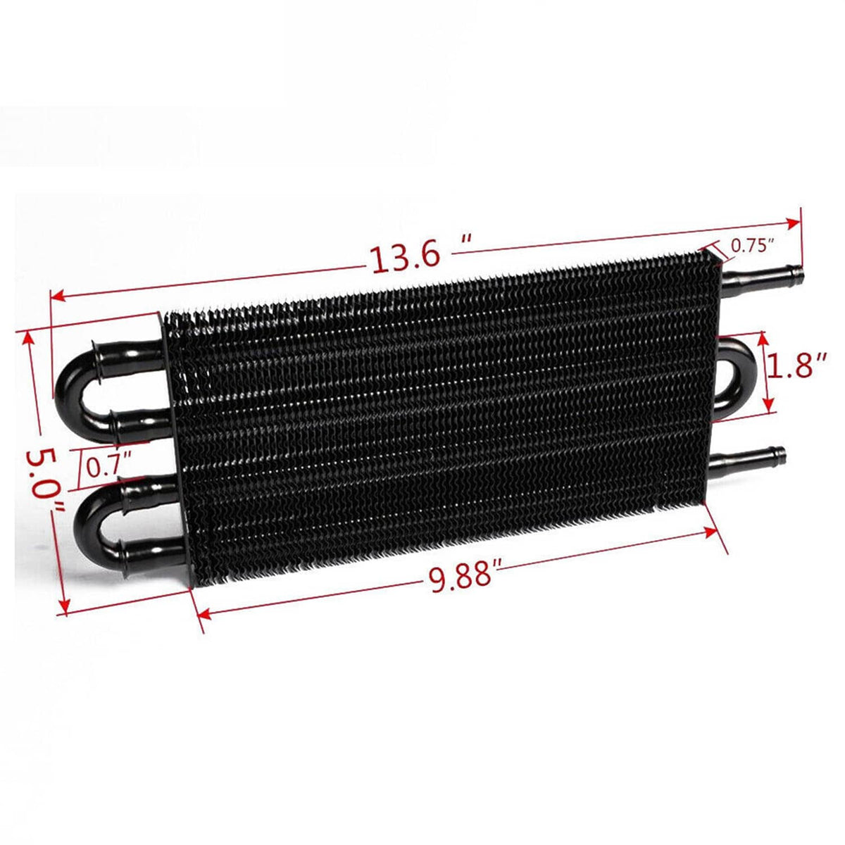 Solidspare 4 Row Remote Transmission Oil Cooler Auto-Manual Radiator Converter Universal