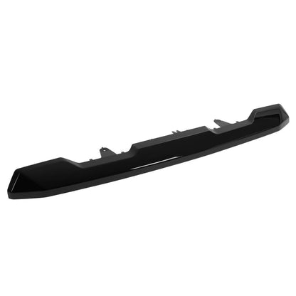 Solid Spare Front Upper Top Grille Hood Molding Trim Black For 20-23 GMC Sierra 2500 3500 HD