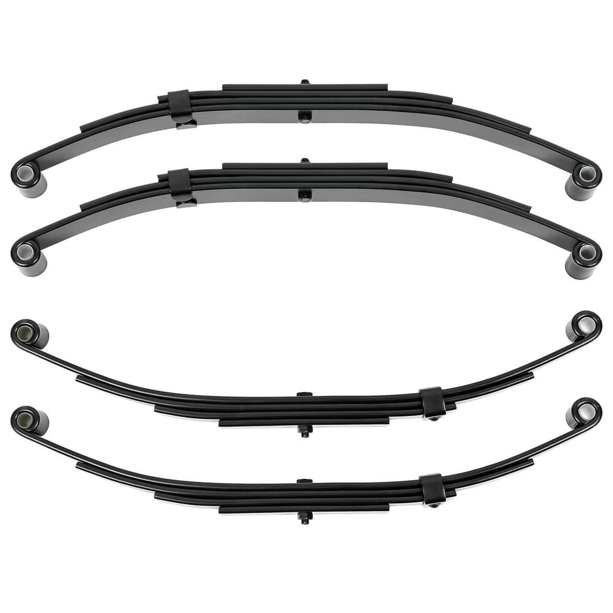 Solidspare Tandem Trailer Axle Suspension Kit U-bolt Hanger Kit 4 Leaf Springs Equalizer