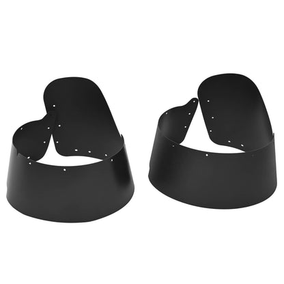 Solid Spare Rear Dually DRW Bed Inner Fender Flare Liners Set For Ford F350 F450 17 18 19-23