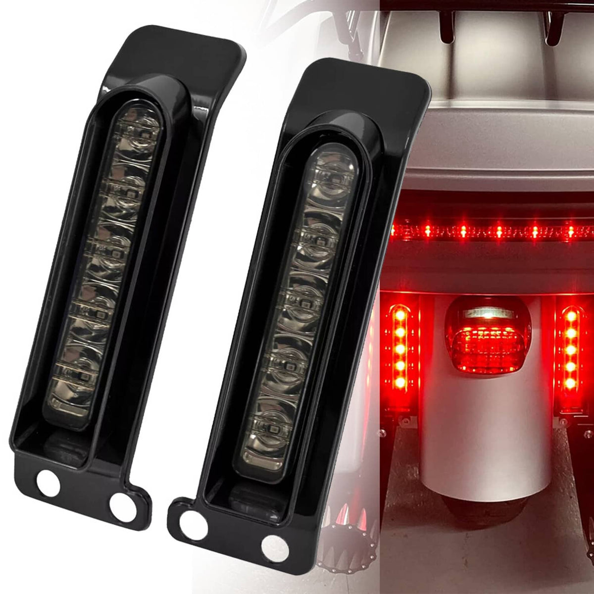 Solidspare Saddlebag LED Filler Lights Run Brake Turn Signals Fits For Harley Touring 14-24