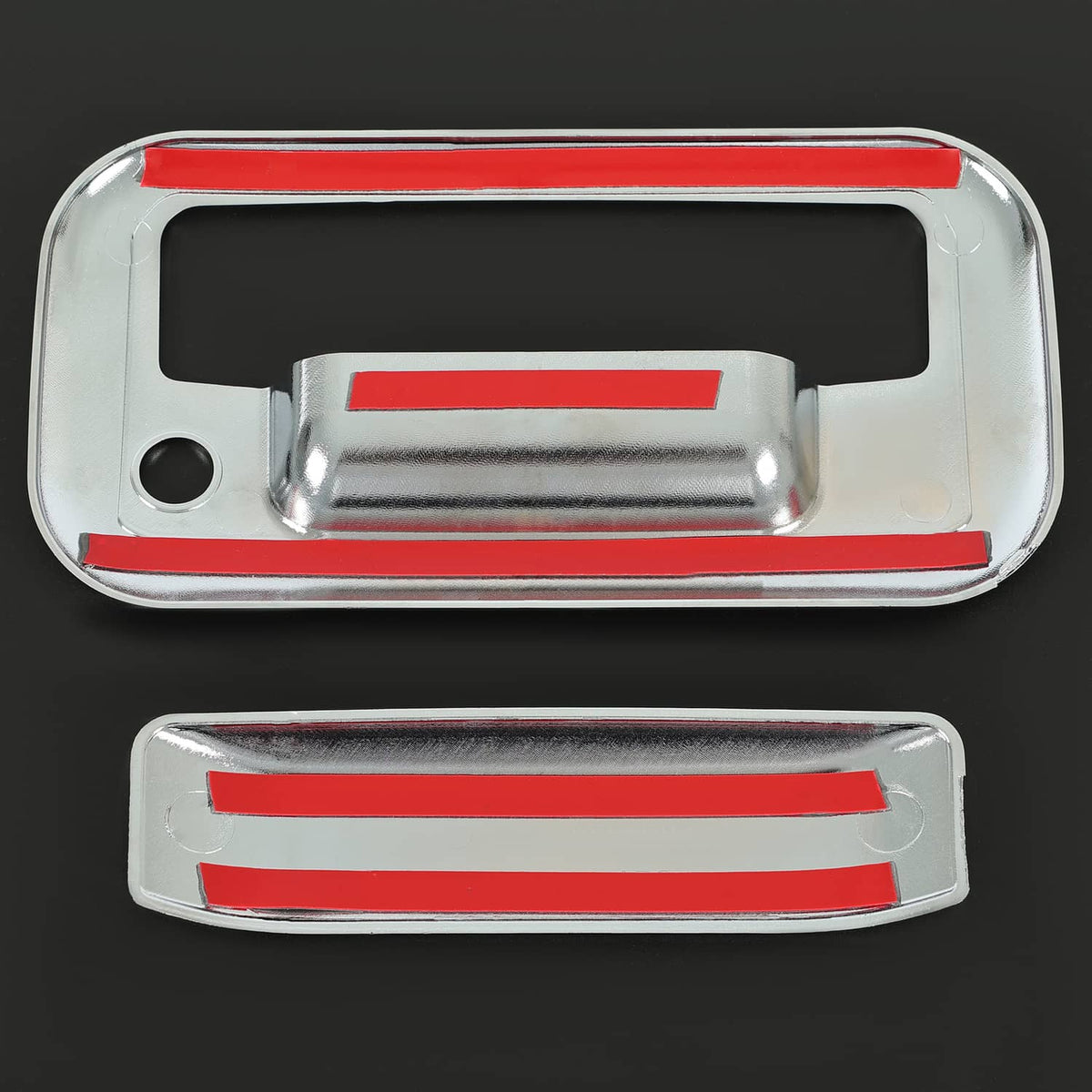 Solid Spare For Ford F-150 F150 4 Door 2004-14 Chrome Outside Tailgate Handle Cover Overlay