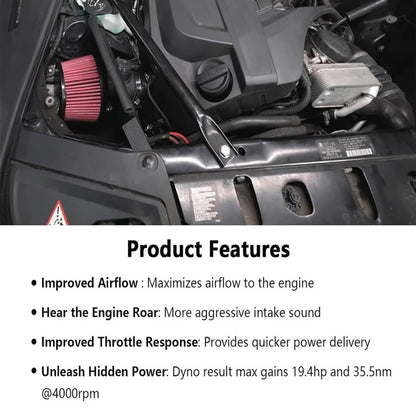 Solidspare Cold Air Intake System For 2010-2016 BMW 535i 535i xDrive F10 F11 N55 3.0T Turbo