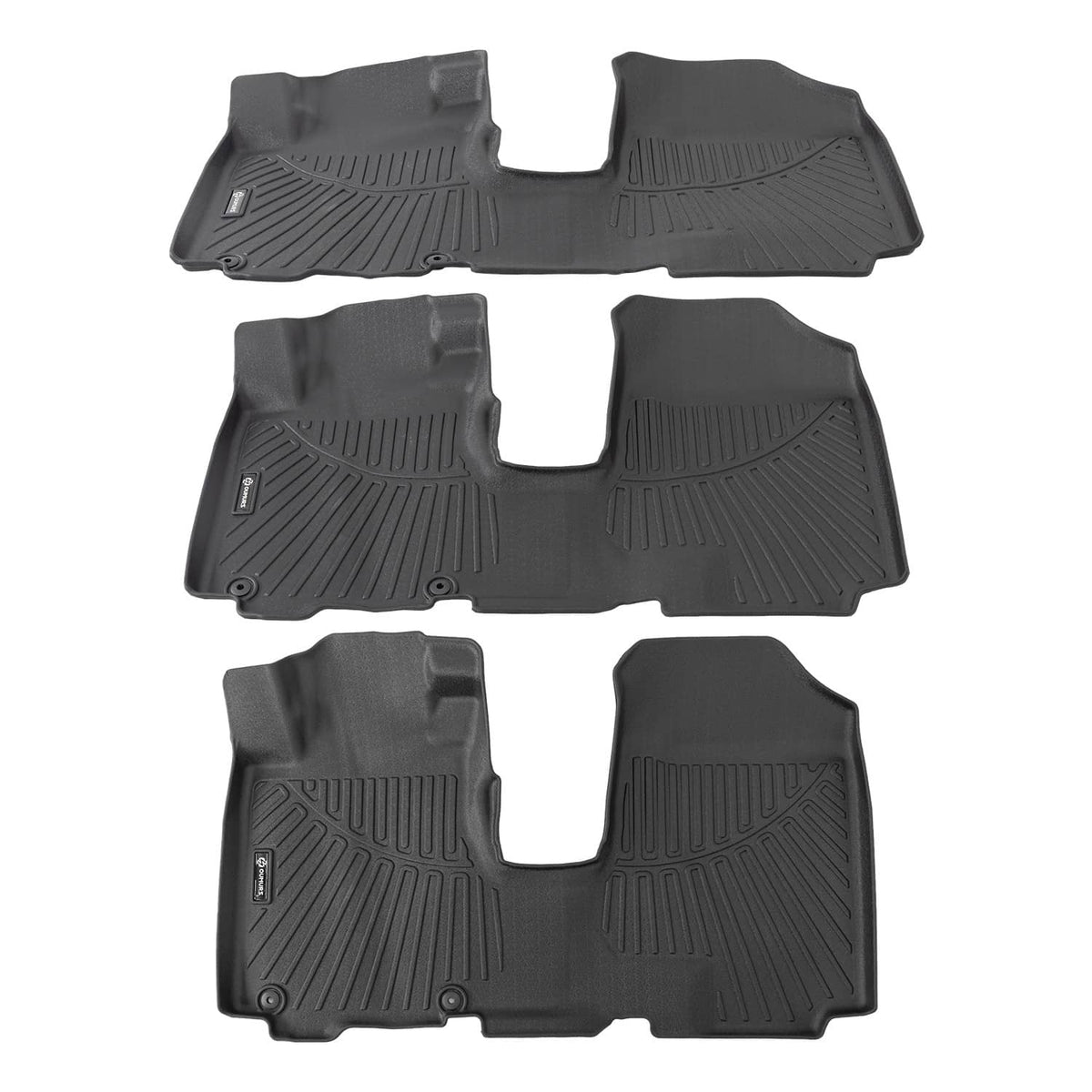 Solidspare For 2007-2011 Honda CR-V CRV TPE Front & Rear Floor Mats Trunk Cargo Liners Set