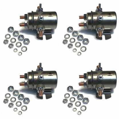(4) 12V Winch Motor Industrial Switch Relay Solenoid  Continuous Duty 6 Terminal
