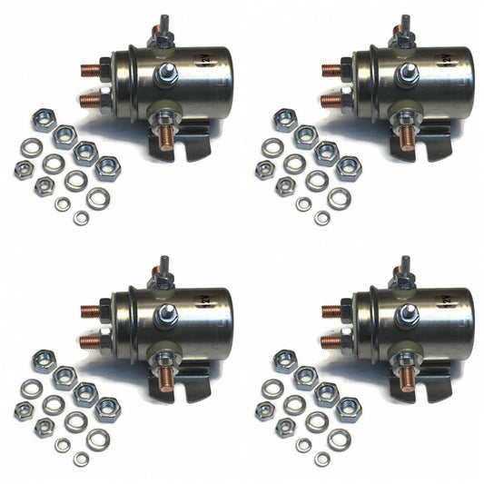 (4) 12V Winch Motor Industrial Switch Relay Solenoid  Continuous Duty 6 Terminal